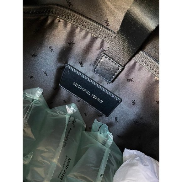 Michael Kors Cooper Logo Red  Stripe Backpack - Picture 7 of 8